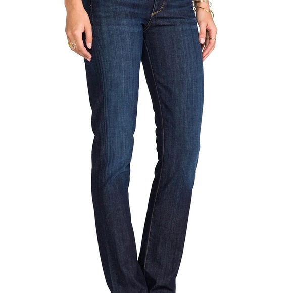 Citizens of Humanity Elson Straight Leg Mid Rise Jean - EXCELLENT- dk blue - 27 - Picture 2 of 13